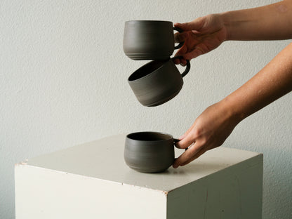 Tea mug lines - anthracite