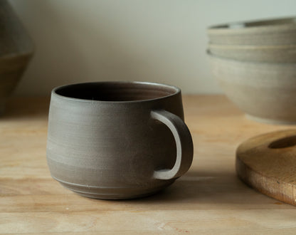 Tea mug lines - anthracite